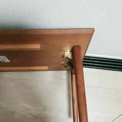 折り畳みテーブル(ウォールナット)幅90×奥行45×高さ35cm...