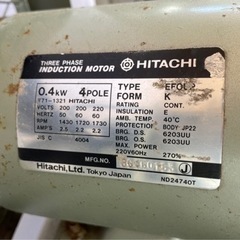  日立製コンプレッサーの画像
