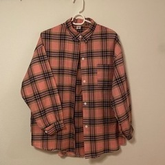 ビンテージ　ピンク チェック シャツ
