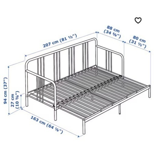 IKEA ソファーベッド+マットレス