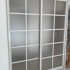 中古　ガラス引き戸2枚セット