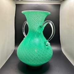 Art Glass 手作り花瓶  の画像