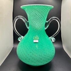 Art Glass 手作り花瓶  の画像