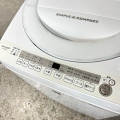 ☑︎ご成約済み🤝 SHARP 洗濯機 7kg✨ 2018年製⭕️ 二人暮らしにも👀の画像