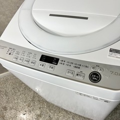 ☑︎ご成約済み🤝 SHARP 洗濯機 7kg✨ 2021年製⭕️ 二人暮らしにも👀の画像
