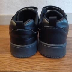 シーイン 子供 マジックテープ スニーカー 軽量 ブラックの画像