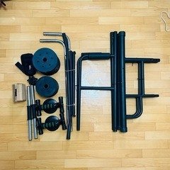 "再出品"筋トレ/懸垂スタンド/ダンベル15kg/アンクルウェイト/プッシュアップバーの画像