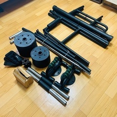 "再出品"筋トレ/懸垂スタンド/ダンベル15kg/アンクルウェイト/プッシュアップバーの画像
