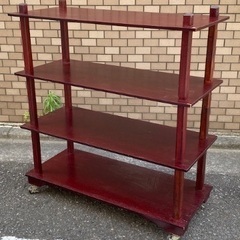 ◎お値下げしました‼️ 【断捨離中】 早い者勝ち‼️ 茶道具 水谷棚 配膳棚 キャスター付 組立式 懐石道具 煎茶道具 の画像