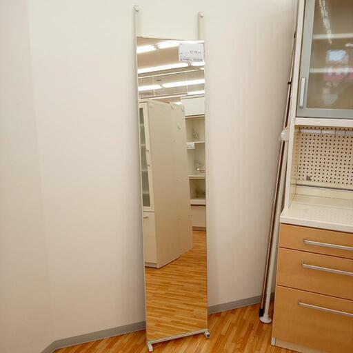 ★ジモティ割あり★ 姿見　鏡　ホワイト　クリーニング済　YJ2647