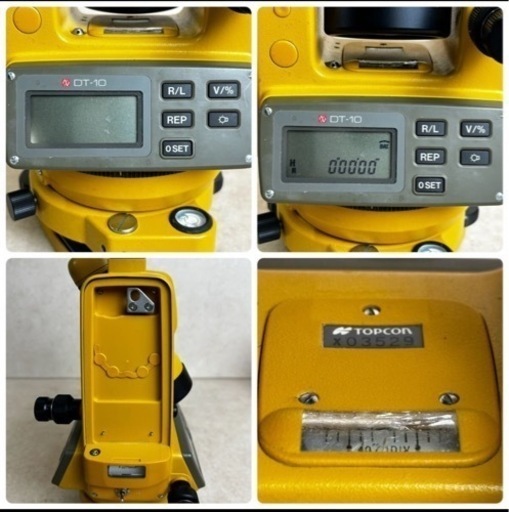 228601 TOPCON トプコン デジタルセオドライト DT-10 測量器 計算 計算機器 建設 土木工事 ケース壊れ 工事 測定