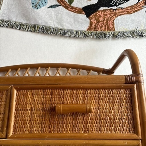 藤 ラタン チェスト アンティーク タンス 家具