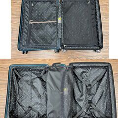 美品 A.L.I/アジア・ラゲージ スーツケース キャリーケース 62L ALK-6020-24 ターコイズブルー 4～7泊 TSAロック ハードタイプ トランクの画像