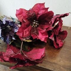 ポインセチア造花セットの画像