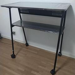 スタンディングデスク キャスター付き モニターアーム対応 幅90cm 奥行50cm 高さ100cm未使用品 の画像