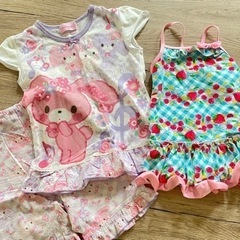 110 女の子 夏服 7点まとめて。の画像