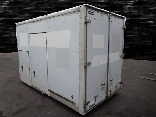 トラックコンテナ 箱 3550x1870x2200 アルミバン 冷凍冷蔵 保冷 倉庫 物置 ガレージ コンテナハウス 愛媛より