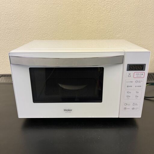 【稼動品】Haier ハイアール ヘルツフリー電子レンジ 家庭用家電 ホワイト 電子レンジ 調理器具 JM-FH18KE 2020年製 中古