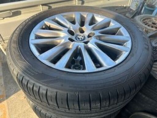 ハリアー60純正メッキホイールタイヤ4本セット