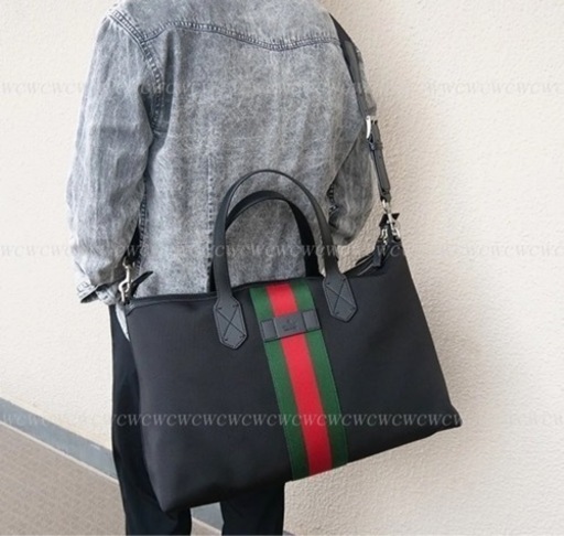 ★GUCCIメンズトートバッグ★　靴/バッグ バッグ トートバッグ