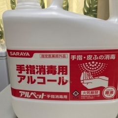 手指消毒用アルコール