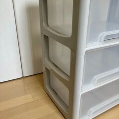 クリアボックス　3段　引き出しの画像