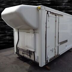 トラックコンテナ 箱 3220x1830x2220 横扉付 アルミバン 冷凍冷蔵 保冷 倉庫 物置 ガレージ コンテナハウス 愛媛よりの画像