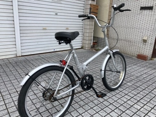 【折りたたみ自転車】美品❗️20インチ　変速なし　前後タイヤ新品❗️若林自転車　膳所店　SALE中❗️