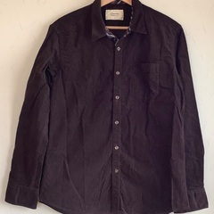【美品】メンズ　カジュアルシャツ　長袖　Lサイズ　トップス　厚手...