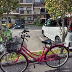 自転車　前カゴ大きめ