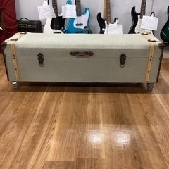 アンティーク調スツール収納付き【町田市再生家具】240502