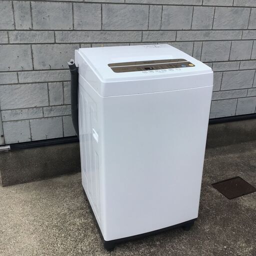 【動作OK】アイリスオーヤマ 全自動洗濯機5kg ホワイト系 IAW-T502EN 2019年式