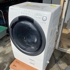 ＊業者様向け＊ 引取り限定 ジャンク品 埼玉川越 SHARP ドラム式洗濯乾燥機 2019年 ES-S7D 家電 生活家電 洗濯機