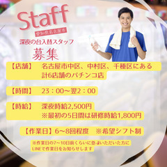 【深夜の短時間/パチンコ台入替作業】時給2,500円（最初の5日間は研修時給1,800円）研修期間でも3時間で5,400円！日払い◎の画像