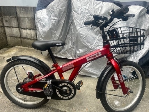 キッズ自転車JEEP18インチ　レッド