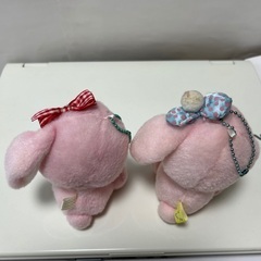 743、ぽてうさろっぴー　ぬいぐるみマスコット2点セットの画像