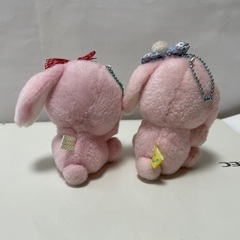 743、ぽてうさろっぴー　ぬいぐるみマスコット2点セットの画像