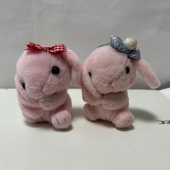 743、ぽてうさろっぴー　ぬいぐるみマスコット2点セット