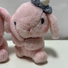 743、ぽてうさろっぴー　ぬいぐるみマスコット2点セットの画像
