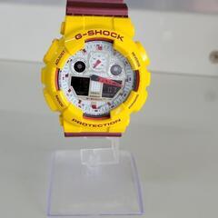G-SHOCK クレイジーカラー イエロー GA-100CS　中...