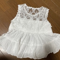 レース　ティアードブラウスの画像