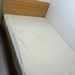 【お取引決定】ニトリ ダブルベッド(フレーム:引出し付き+マット)