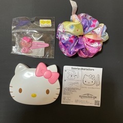 サンリオ　キティーちゃん　シュシュ　ピンの画像
