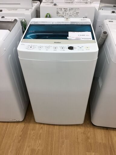 ★ジモティ割あり★ Haier　ハイアール 洗濯機  4.5kg 18年製 動作確認／クリーニング済み SJ5816