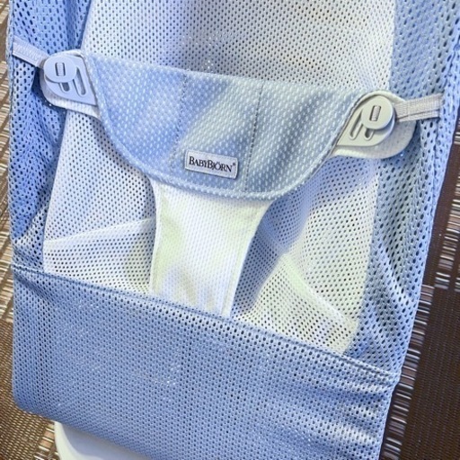 ベビービョルン バウンサー バランスソフト Air スカイブルー 3段階調整 メッシュ 生地 BABYBJORN
