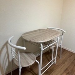 家具 オフィス用家具 机【ダイニングテーブルセット　3人掛け】【...