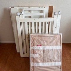 5wayベビーベッド＋マット ２点セット