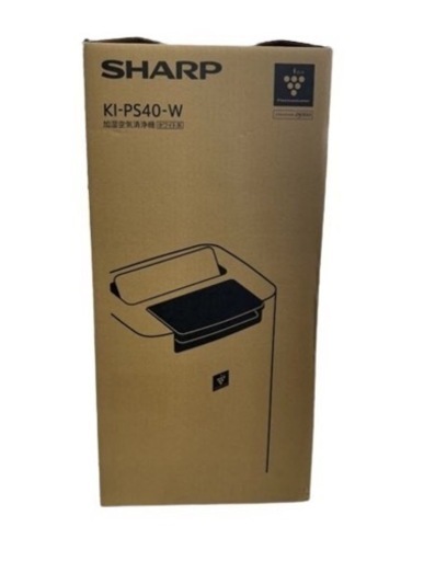 未使用品 SHARP シャープ KI-PS40-W 加湿空気清浄機 Plasmacluster プラズマクラスター25000