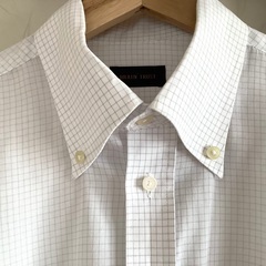 【中古】メンズ　ビジネス　ボタンダウン　シャツ　ワイシャツ　2枚セットの画像