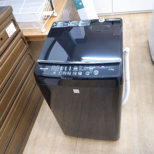 41/605 ハイセンス 5.5kg 洗濯機 2016年製 HW-G55E4KK【モノ市場知立店】
